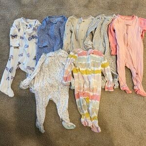 Lot of 7 baby sleepers